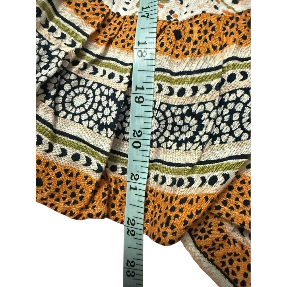 Patrons of Peace Paisley Ruffle Peplum Tank Top Boho XS - Picture 9 of 9